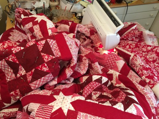 King Size Red n White